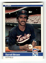 1984 Fleer Base Set #556 Darrell Brown