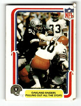 1980 Fleer Team Action #40 Raiders