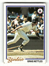 1978 Topps Base Set #250 Graig Nettles