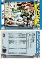 1987 Topps 1000 Yard Club #12 Al Toon