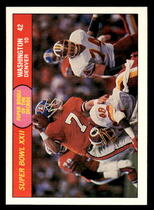 1988 Fleer Team Action #59 Super Bowl Checklis