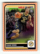 2023 Panini NBA Hoops Haunted Hoops Orange #139 Isaiah Wong