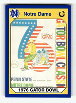 1990 Collegiate Collection Notre Dame 200 #57 32Nd Gator Bowl
