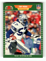 1989 Pro Set Base Set #406 Tony Woods