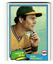 1981 Topps Base Set #604 Rob Picciolo