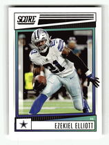 2022 Score Base Set #223 Ezekiel Elliott