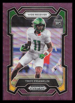 2024 Panini Prizm Draft Picks Purple Wave Prizm #119 Troy Franklin