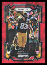 2024 Panini Prizm Draft Picks Red Ice Prizm #171 Erick All