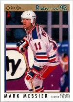 1991 O-Pee-Chee OPC Premier #51 Mark Messier