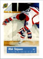 1991 Ultimate Draft French #6 Alek Stojanov