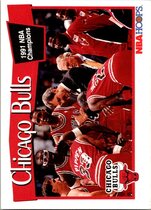 1991 NBA Hoops Base Set #277 Chicago Bulls Team Card