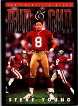 1993 SkyBox Premium Poster Cards #CB10 Steve Young-Run&Gun