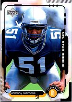 1998 Upper Deck Base Set #13 Anthony Simmons