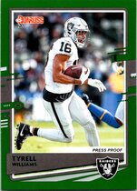 2020 Donruss Press Proof Green #203 Tyrell Williams