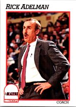 1991 NBA Hoops Base Set #242 Rick Adelman