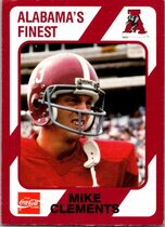 1989 Collegiate Collection Alabama Coke 580 #435 Mike Clements