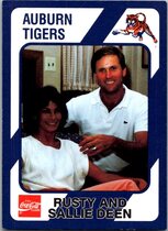 1989 Collegiate Collection Auburn Coke 580 #456 Rusty And Sallie De