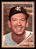 1962 Topps Base Set #433 Jim Archer