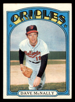 1972 Topps Base Set #490 Dave McNally