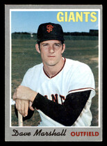 1970 Topps Base Set #58 Dave Marshall