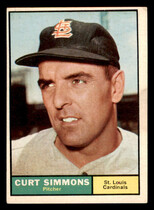 1961 Topps Base Set #11 Curt Simmons