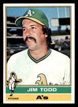 1976 Topps Base Set #221 Jim Todd