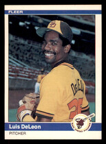 1984 Fleer Base Set #297 Luis DeLeon