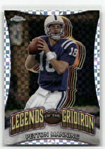 2024 Topps Chrome Legends of the Gridiron X-Fractor #LOG-2 Peyton Manning