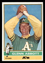 1976 Topps Base Set #322 Glenn Abbott