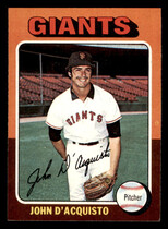 1975 Topps Base Set #372 John D'Acquisto