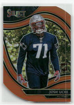 2020 Panini Select Orange Die-Cut Prizm #395 Josh Uche