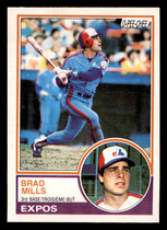 1983 O-Pee-Chee OPC Base Set #199 Brad Mills