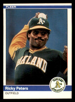 1984 Fleer Base Set #458 Rickey Peters