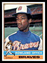 1976 Topps Base Set #256 Rowland Office