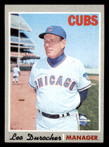 1970 Topps Base Set #291 Leo Durocher