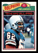 1977 Topps Base Set #390 Jim Langer