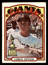 1972 Topps Base Set #165 Chris Speier