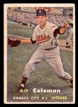 1957 Topps Base Set #354 Rip Coleman