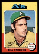 1975 Topps Base Set #613 Bill Parsons