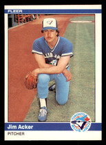 1984 Fleer Base Set #145 Jim Acker