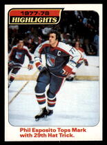 1978 Topps Base Set #2 Phil Esposito