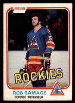 1981 O-Pee-Chee OPC Base Set #79 Rob Ramage