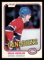 1981 O-Pee-Chee OPC Base Set #175 Brian Engblom