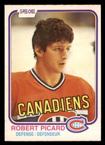 1981 O-Pee-Chee OPC Base Set #189 Robert Picard