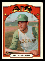 1972 Topps Base Set #75 Bert Campaneris