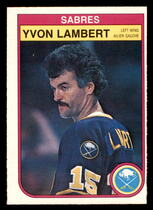 1982 O-Pee-Chee OPC Base Set #27 Yvon Lambert