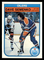 1982 O-Pee-Chee OPC Base Set #119 Dave Semenko