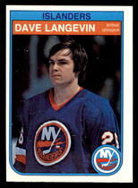 1982 O-Pee-Chee OPC Base Set #204 Dave Langevin