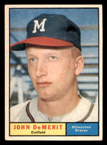 1961 Topps Base Set #501 John DeMerit