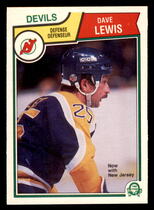 1983 O-Pee-Chee OPC Base Set #158 Dave Lewis